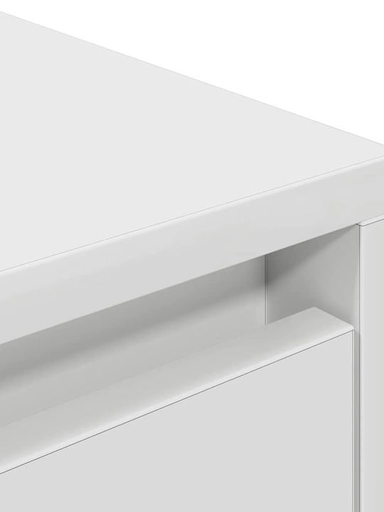 TV-Ständer mit LED-Beleuchtung Weiß M160.5xT41xH50cm