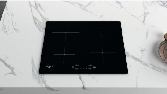 Whirlpool Επαγωγική Εστία Αυτόνομη με Λειτουργία Κλειδώματος 59x51εκ.