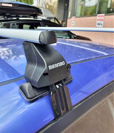 Menabo Bare De Acoperiș Din Aluminiu 130 Cm Pentru Citroen DS4 5D 2011-2015 Set Cu Picioare Argintii