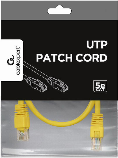 Cablexpert U/UTP Cat.5e Ethernet Network Cable 0.5m Yellow 50pcs