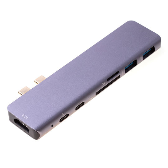 Thunderbolt 3 / USB-C Docking Station mit HDMI 4K PD Gray