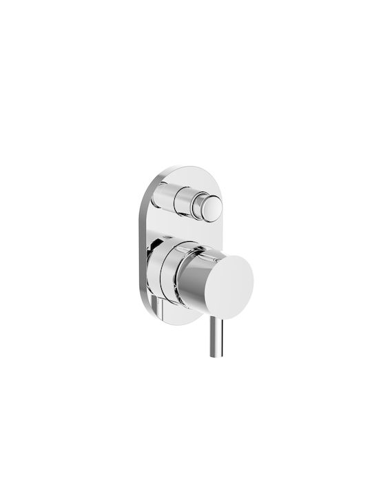 Ottone Meloda Proteus für Dusche 2 Ausgänge Silber