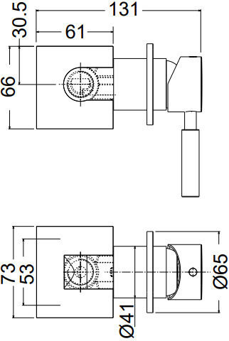 La Torre за душ кабина 1 Изход Inox