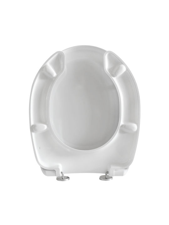 Elvit Toilet Seat from Bakelite 42.5x37.2cm White