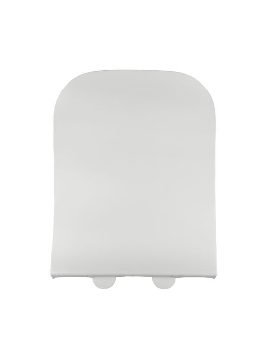 Elvit Plastic Soft Close Toilet Slim Seat White 40-45cm