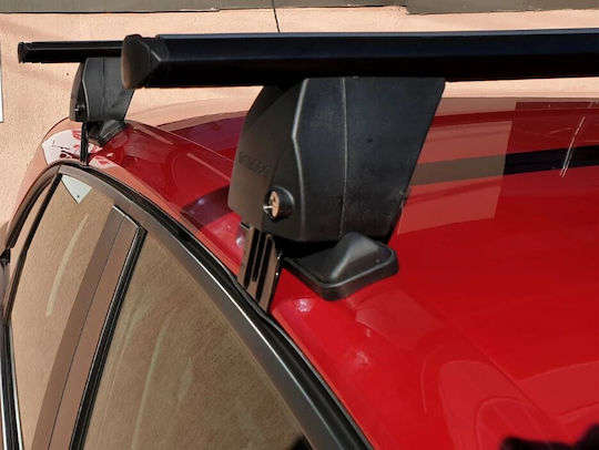 Menabo Bare De Acoperiș Din Aluminiu 137 Cm Pentru Citroen DS5 5D 2011-2015 Set Cu Picioare Negre