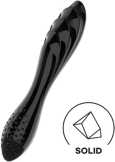 Satisfyer Зашеметяващо Стъклено Дилдо Черно