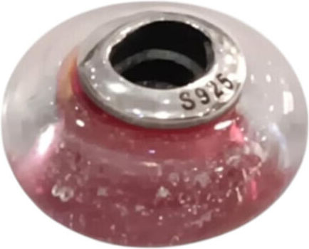 Kalliopisilver Silver 925 Symbol Charm Red White Murano Glass D173