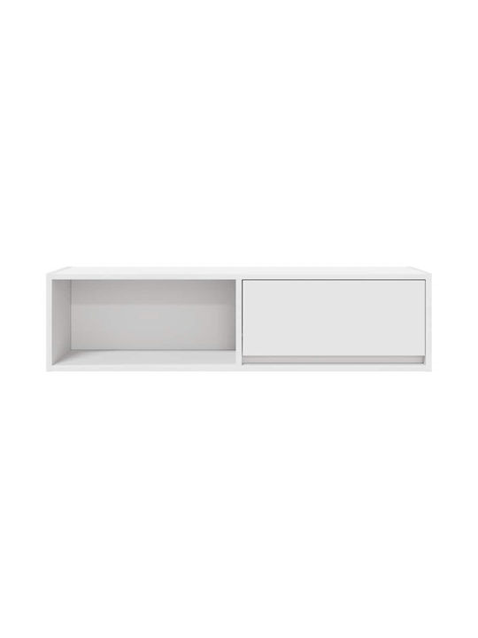 Έπιπλο Τηλεόρασης Λευκό Μ100xΠ31xΥ25.5cm