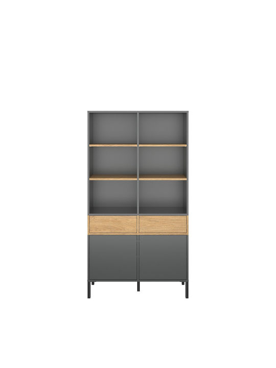 Bibliothek Beril Gray 90x42x170cm