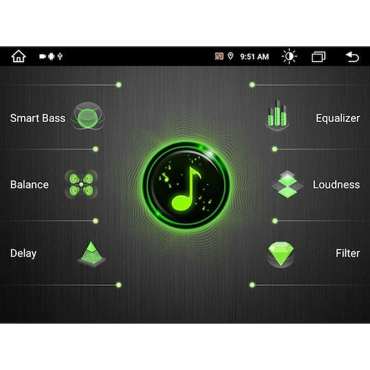 Digital IQ Auto-Audiosystem 2DIN (Bluetooth/USB/WiFi/GPS/Apple-Carplay/Android-Auto) mit Touchscreen 8.4"