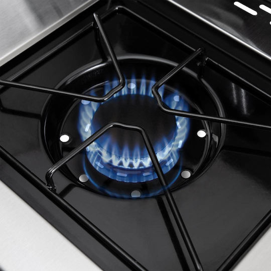 Broil King Baron 490 Газово Барбекю Чугунена Решетка 65.2брx44.4брсм. с 4 бр 12.4кВт и Страничен Нагревател