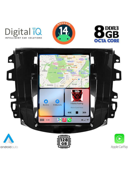 Digital IQ Car Audio System for Nissan Navara 2016 (Bluetooth/USB/AUX/WiFi/GPS/Apple-Carplay/Android-Auto) with Touch Screen 9.7"