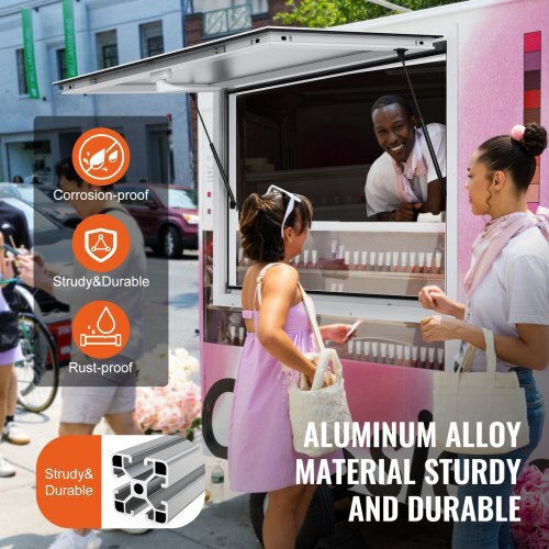 Vevor Serving Window 36"x36" Awning Food Truck Wblfwck3636yaoq3mv0