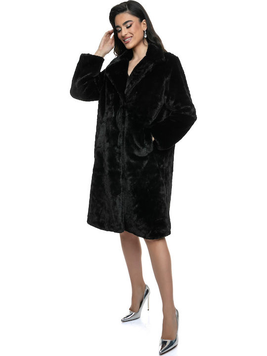Women's Long Fur Black