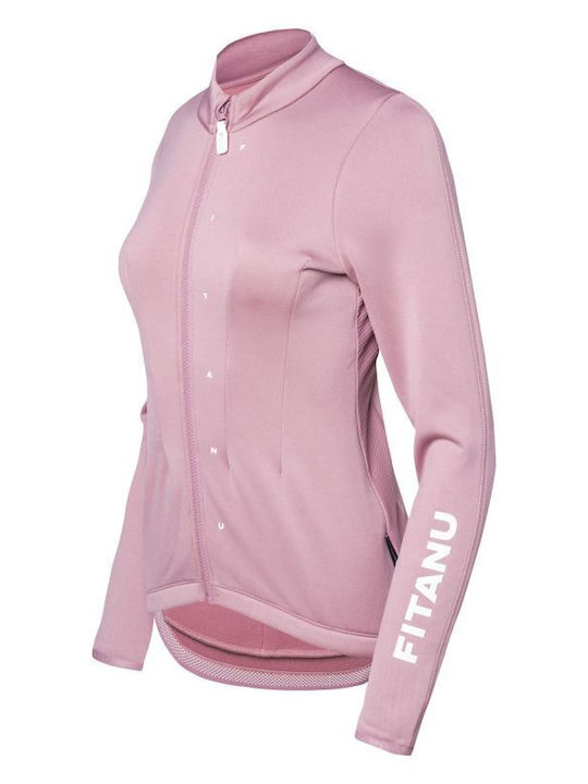 Women's Cardigan with Zipper Pink