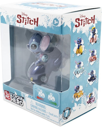Figurină Colecționabilă Disney Lilo & Stitch Mașină Sport Albastră 10cm