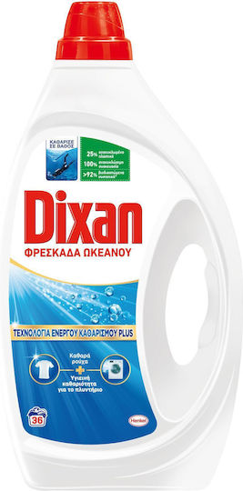 Dixan Frische Ozean Flüssig Waschmittel 1.62lt (36 Messbecher)