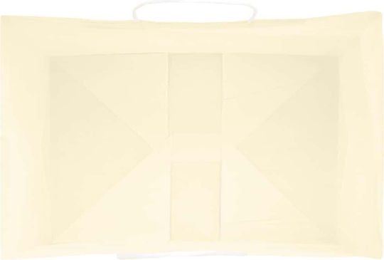 vidaXL Paper Bag for Gift Yellow 32x28x22cm. 50pcs