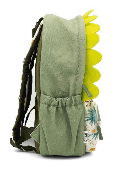 Sassi Junior Dinosaur Dinosaur Schulranzen Rucksack Kindergarten mit Flaschenhalter Mehrfarbige