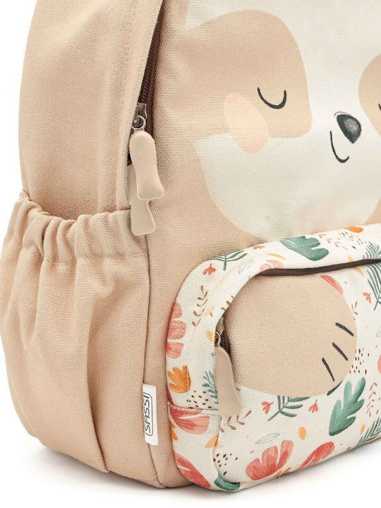 Sassi Junior Sloth Sloth School Backpack Kindergarten with Water Bottle Holder Multicolour