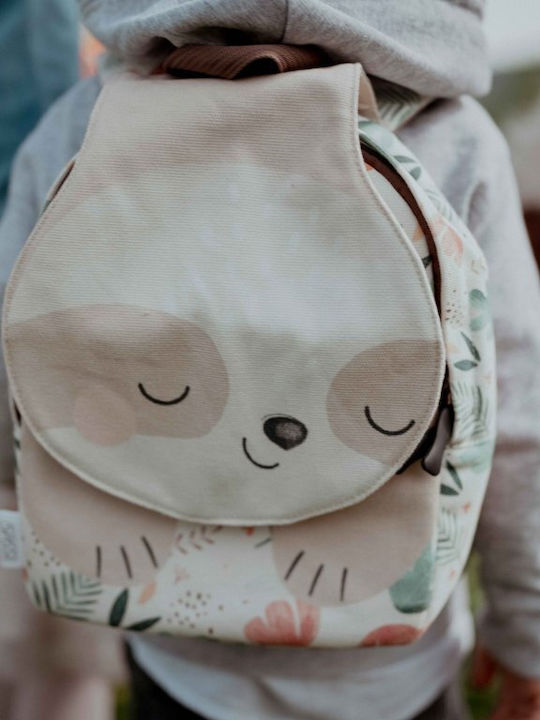 Sassi Junior Sloth Sloth School Bag Backpack Kindergarten Multicolour with Water Bottle Holder