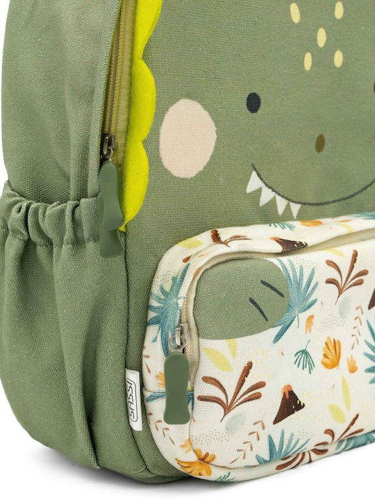 Sassi Junior Dinosaur Dinosaur Schulranzen Rucksack Kindergarten mit Flaschenhalter Mehrfarbige
