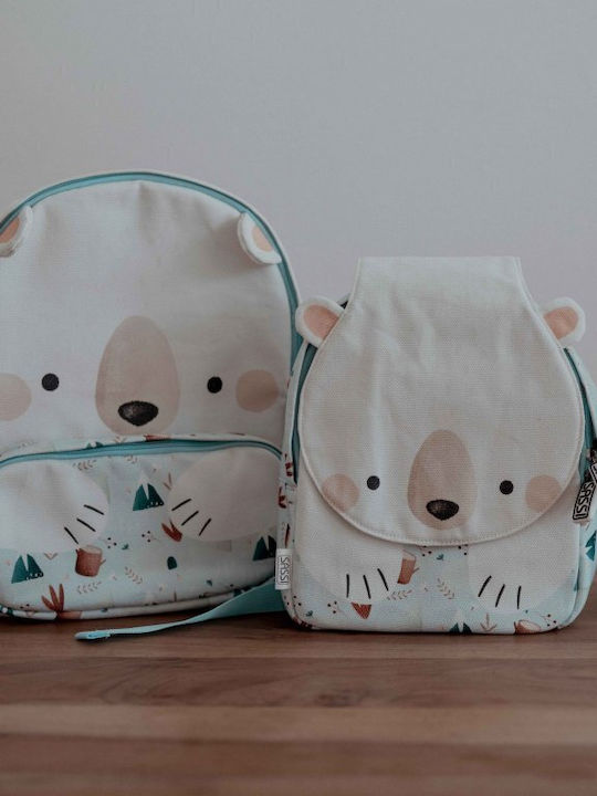 Sassi Junior Bear Bear School Bag Backpack Kindergarten with Water Bottle Holder