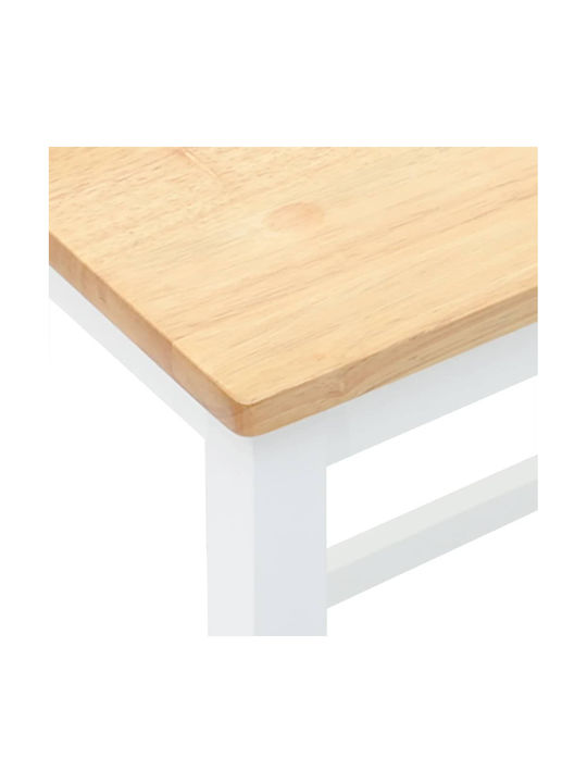 Hocker Bar mit Rückenlehne Hölzernes Coffee 2Stück 52x41x63cm