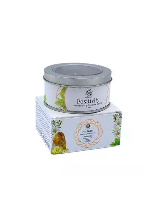 Κερί Πολύτιμους Λίθους Gemstone Candle Positivity Green Tea