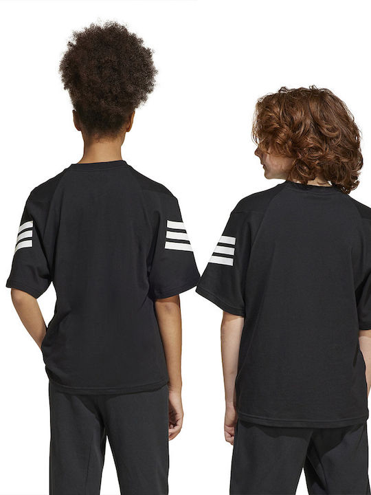 Детска тениска Черно Future Icons 3-Stripes