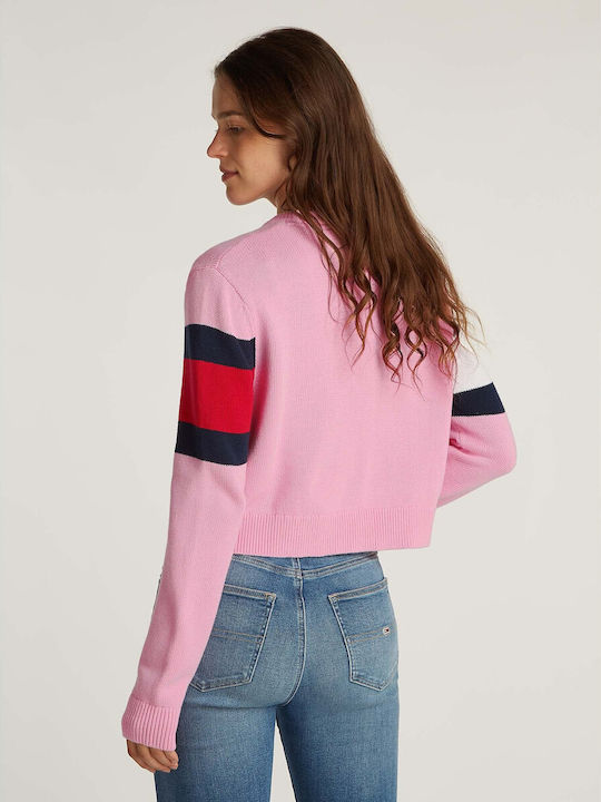 Tommy Hilfiger Tjw Center Flag Pullover Pink dw0dw19335-tpf