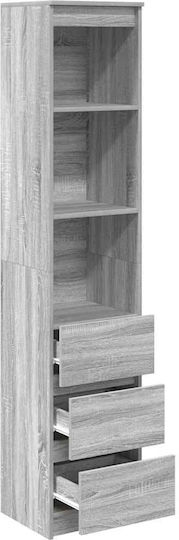 Grey Sonoma Bookcase 37.5x35x180cm