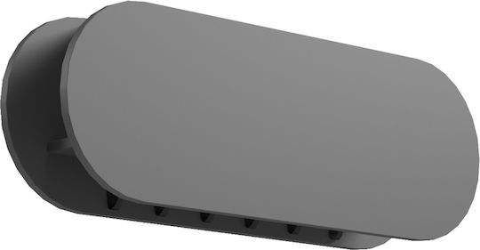 HomeMarkt Agățător De Perete Stor Din Lemn Cu 6 Compartimente Bronz 84x12x28.6cm