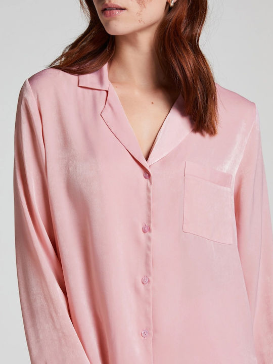Hunkemöller Winter Women's Pyjama Top Silver Pink