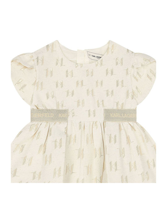 Παιδικό Φόρεμα Ivory, Gold