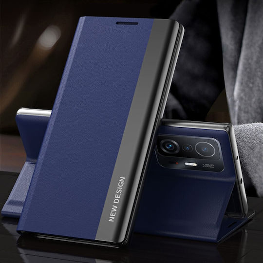 New Design Book Piele / Piele artificială Albastru (Xiaomi 11T / 11T Pro - Xiaomi 11T / 11T Pro)
