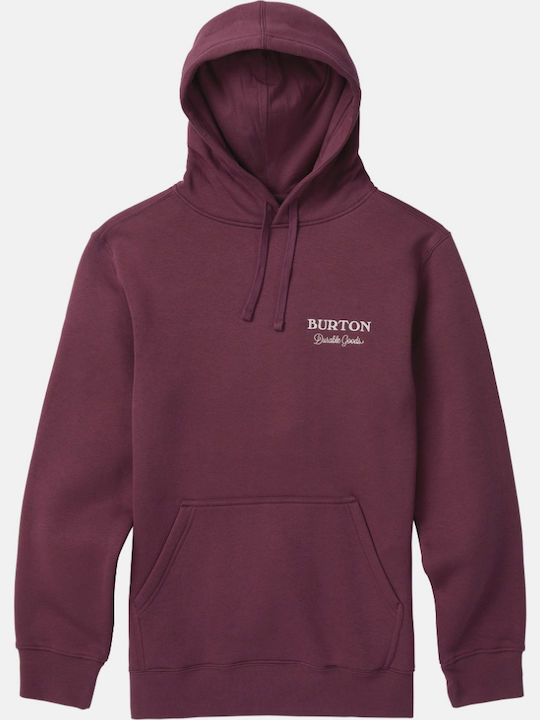 Durable Goods Sweatshirt with Hood Burgundy