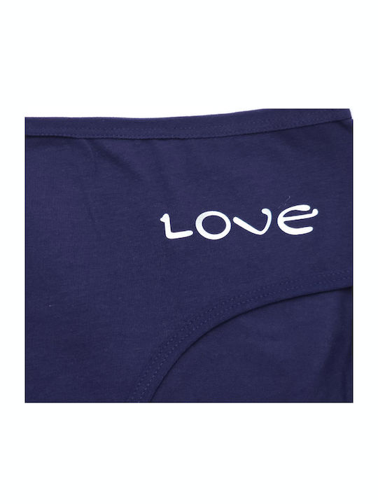 Hochtailliert Damen Slip Navy Blue