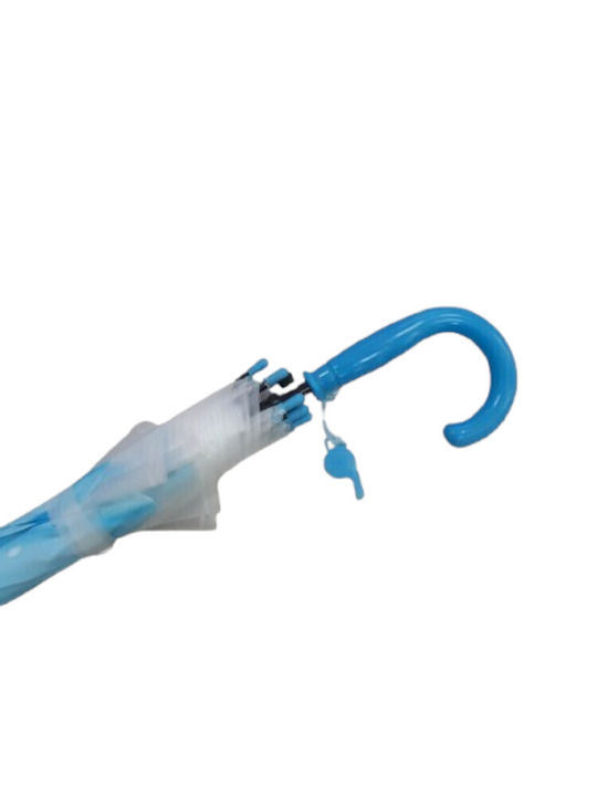 Rain Kinder Regenschirm Gebogener Handgriff Blau