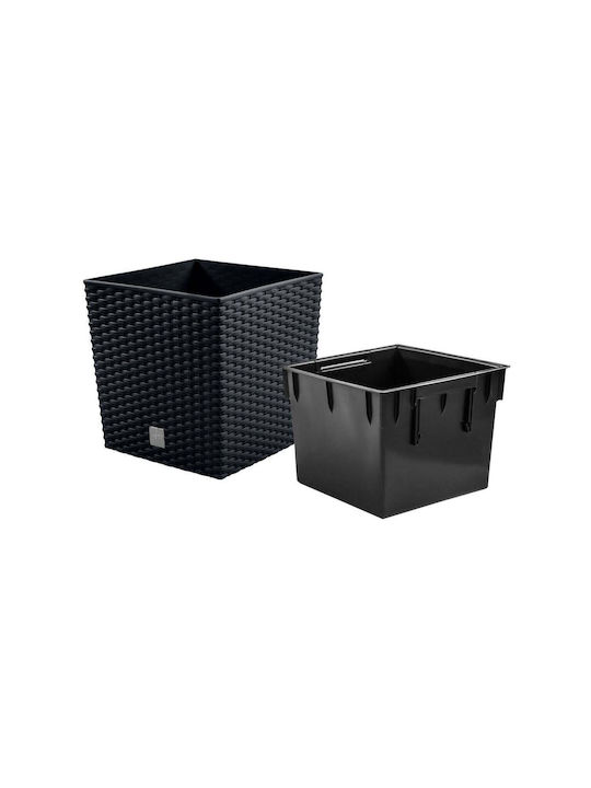 Prosperplast Ghiveci Plastic Antracit 32x32x32.5cm.