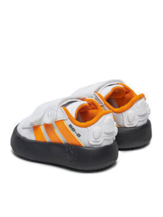 Grand Court 2.0 Kinder Sneakers mit Klettverschluss Weiß