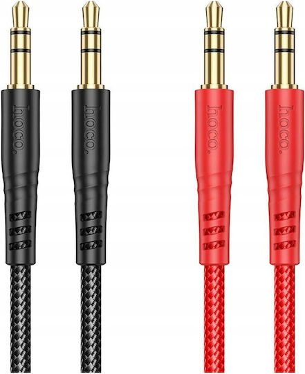 Hoco Hoco 3.5mm Male to 3.5mm Male Audio Cable Red Length 1m