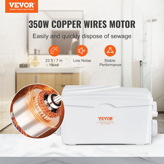 Vevor Αντλία Ακαθάρτων / Λυμάτων 0.46hp HSBXWG350W7MSJ4DHV2