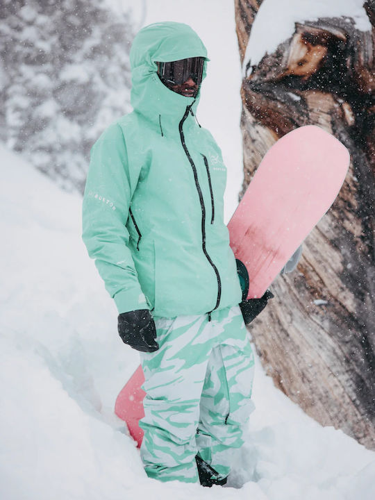 Burton Ak Gore Cyclic 10002111308 Ανδρικό Μπουφάν για Σκι & Snowboard Ροζ