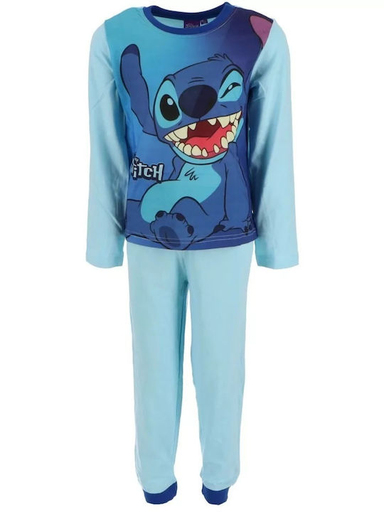 Disney Pijama pentru copii De iarnă Din bumbac Blue Lilo And Stitch