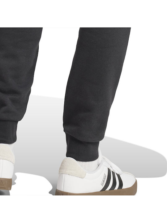 French Terry Sweatpants with Elastic Black