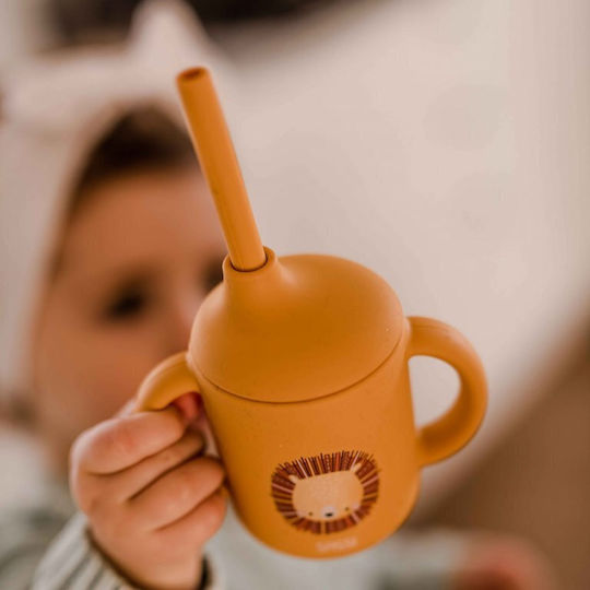 Sassi Junior Παιδικό Ποτηράκι από Σιλικόνη Πορτοκαλί 120ml