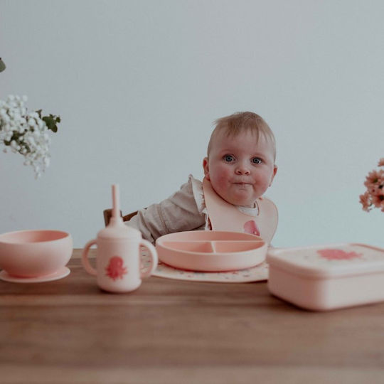Sassi Junior Kleinkinderbecher aus Silikon Rosa 120ml