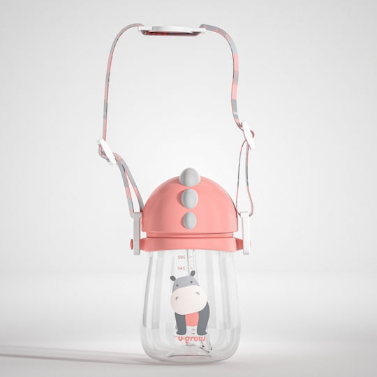 U-Grow Παιδικό Ποτηράκι από Πλαστικό Ροζ 260ml